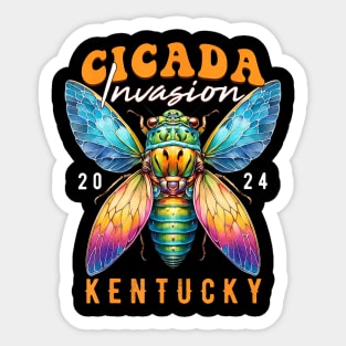 Cicada Invasion Kentucky 2024 Insect Broods Xix And Xiii Sticker